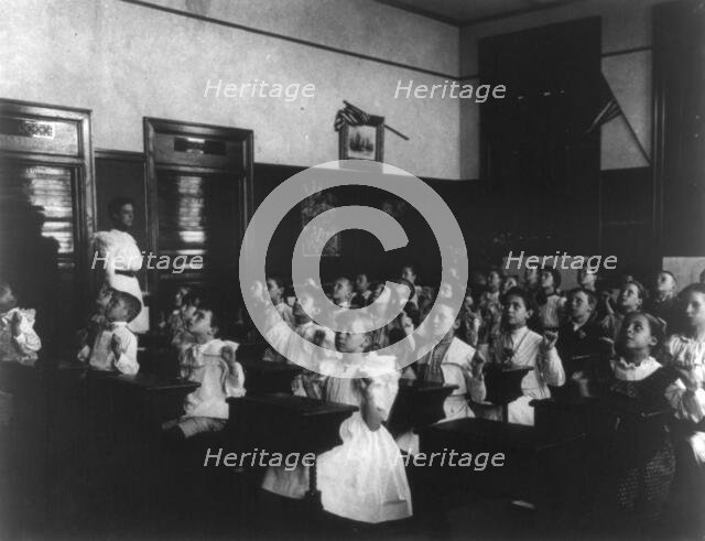 Stretching, Fifth Division, (1899?). Creator: Frances Benjamin Johnston.