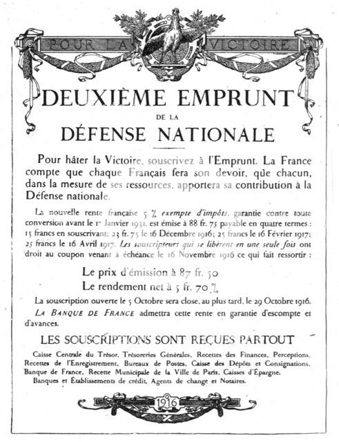 'Les affiches illustrees du deuxieme emprunt; L'affiche de l'Imprimerie Nationale', 1916. Creator: Unknown.
