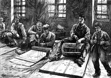 Blind basket-makers, 1871. Creator: Unknown.