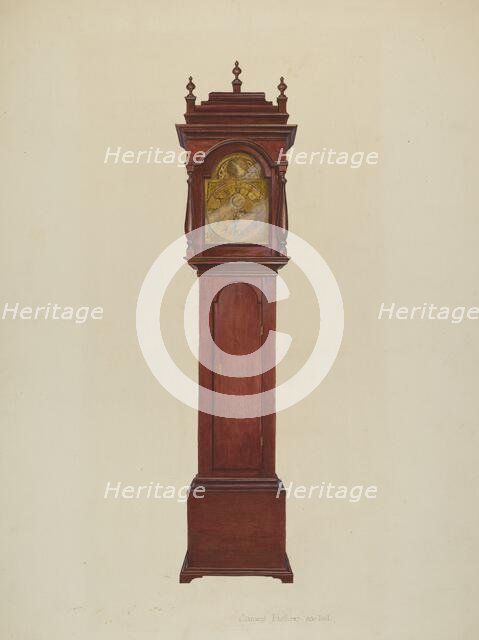 Grandfather Clock, c. 1942. Creator: James Fisher.