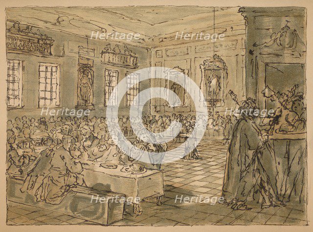 Sketch for 'Industry and Idleness' - Plate VIII, 1747. Artist: William Hogarth.