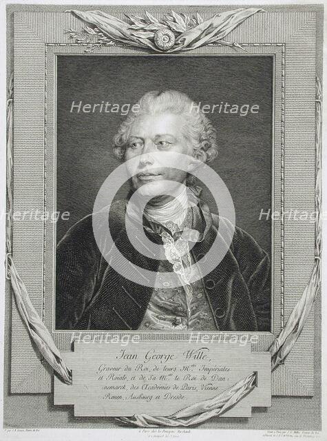 Johann Georg Wille, 1776. Creator: Johann Gotthard von Müller.