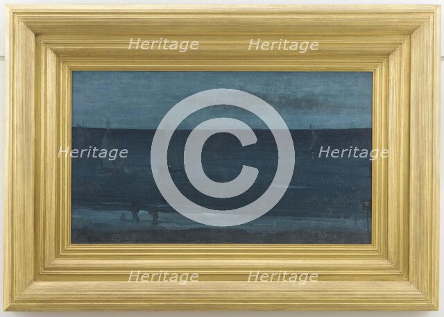 Nocturne: Blue and Silver--Bognor, 1871-1876. Creator: James Abbott McNeill Whistler.