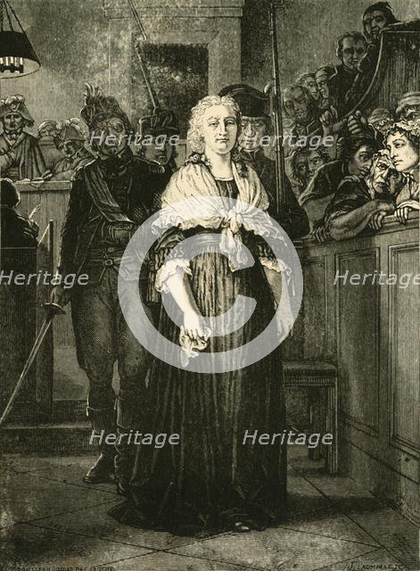 'Marie Antoinette Leaving the Revolutionary Tribunal', 1793, (1890).   Creator: Unknown.