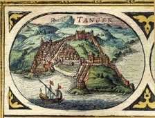 Tangier, colored engraving from the book 'Le Theatre du monde' or 'Nouvel Atlas', 1645, created, …