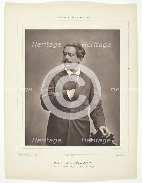 Paul de Cassagnac (French writer and political journalist, 1842-1904), 1876/79. Creator: C. Klary.