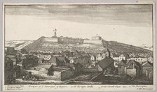 Prospect of the inner part of Tangier, with the upper Castle, from South-East, 1669-73. Creator: Wenceslaus Hollar.