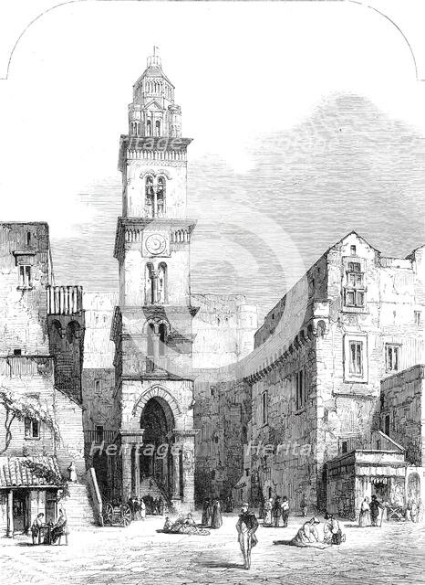 View in Gaeta, with the church of St. Erasmus, 1860. Creator: Unknown.