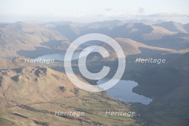 Loweswater and Crummock Water, from the north-west, Cumbria, 2015. Creator: Historic England.