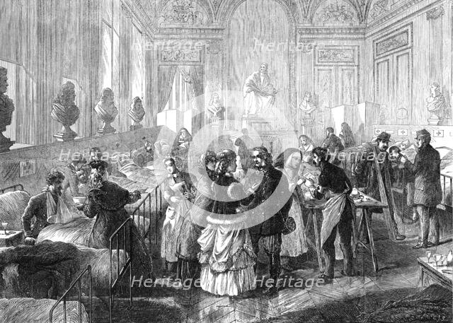 Ambulance at the Theatre Francais, Paris, 1871. Creator: Charles Joseph Staniland.