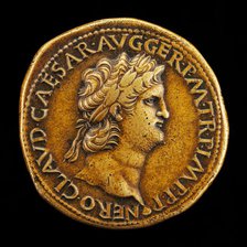 Nero, A.D. 37-68, Roman Emperor A.D. 54 [obverse]. Creator: Giovanni da Cavino.