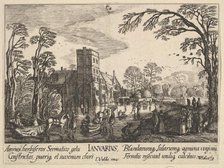 January, 1628-29. Creator: Wenceslaus Hollar.
