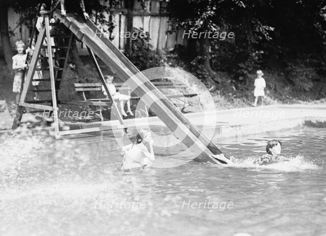 District of Columbia Parks - Children At Fountains And Pools, 1912. Creator: Harris & Ewing.