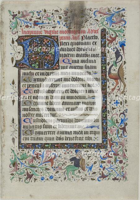 Text Leaf from a Book of Hours, c. 1430. Creator: Unknown.