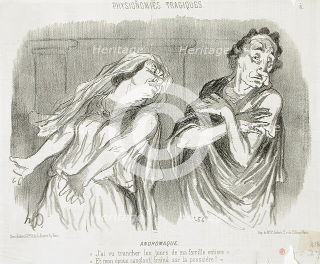 Andromaque, 1851. Creator: Honore Daumier.