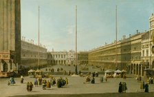The Piazza San Marco, c1739. Creator: Canaletto.