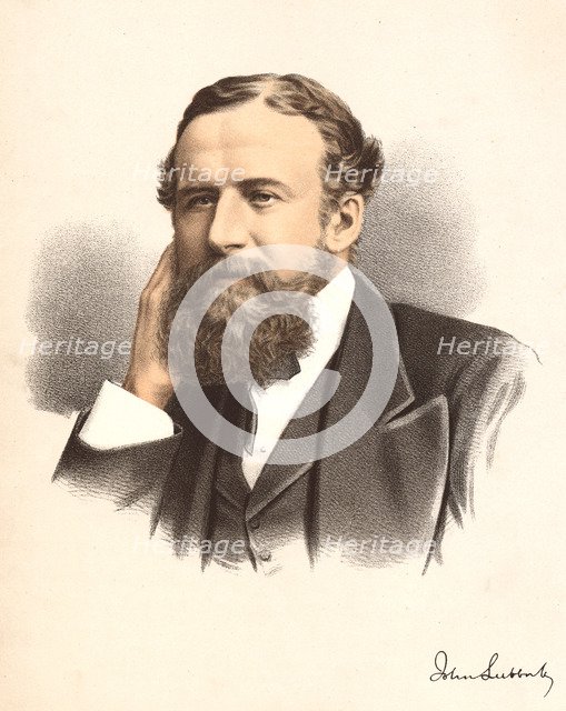 John Lubbock, first Baron Avebury, English banker, archaeologist, naturalist and politician, c1880. Artist: Unknown
