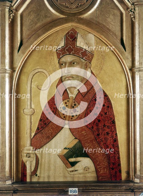 St Augustine of Hippo, early 14th century. Artist: Lippo Memmi