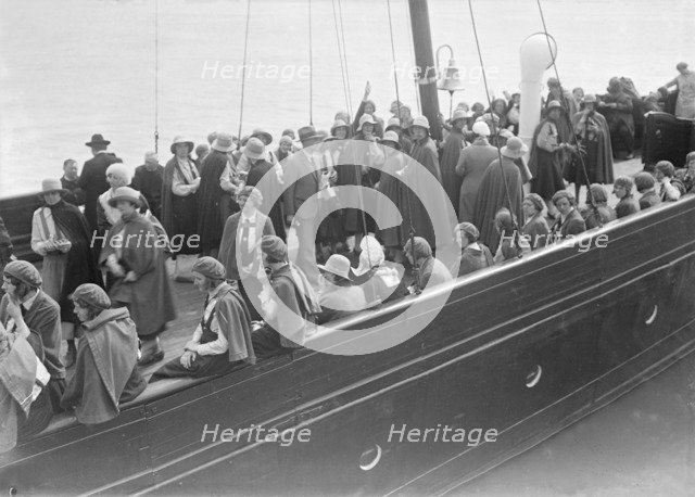 Women on board a boat, c1935. Creator: Kirk & Sons of Cowes.