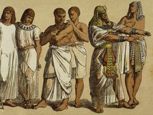 Workers with the pharaoh, Egypt.  Creator: Unknown.