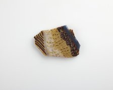 Fragment of an inlay with fish design, Ptolemaic Dynasty to Roman Period, 305 BCE-19 CE. Creator: Unknown.
