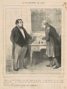 Monsieur par suite de la fusion...19th century. Creator: Honore Daumier.