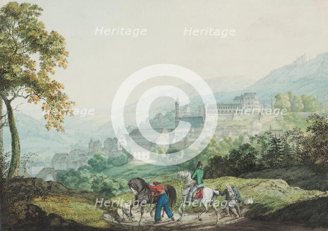 Baden seen from the east side, c1814-1815. Creator: Carl Philipp Fohr.