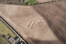 Soil marks on Houghton Down, near Danebury, Hampshire, 2018. Creator: Historic England Staff Photographer.