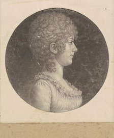 Margaret Polk, c. 1800. Creator: Charles Balthazar Julien Févret de Saint-Mémin.
