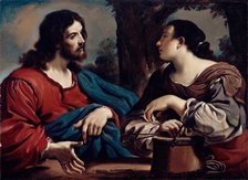 Christ and the Woman of Samaria, c1620. Creator: Workshop of Guercino.