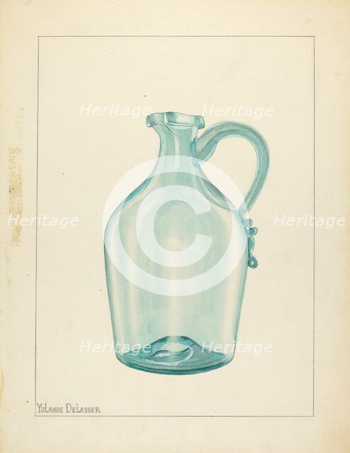 Jug, c. 1940. Creator: Yolande Delasser.