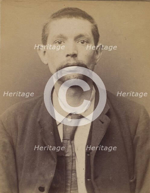 Grégoire. Aimé, Paul. 36 ans, né à Bruxelles (Belgique). Accordeur de piano. Anarchiste. 2..., 1894. Creator: Alphonse Bertillon.