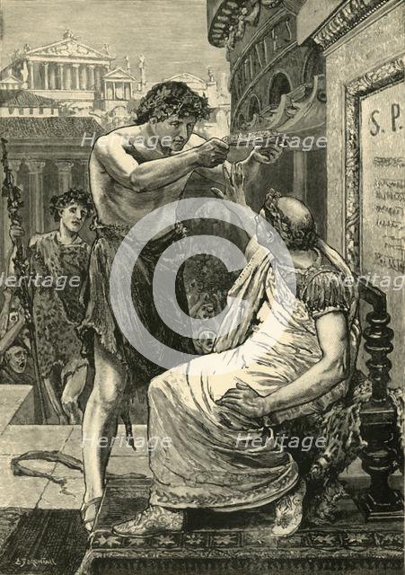 'Julius Caesar Refusing The Crown Offered By Antony', 1890.   Creator: Unknown.