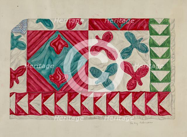 Quilt, c. 1938. Creator: LeRoy Robinson.