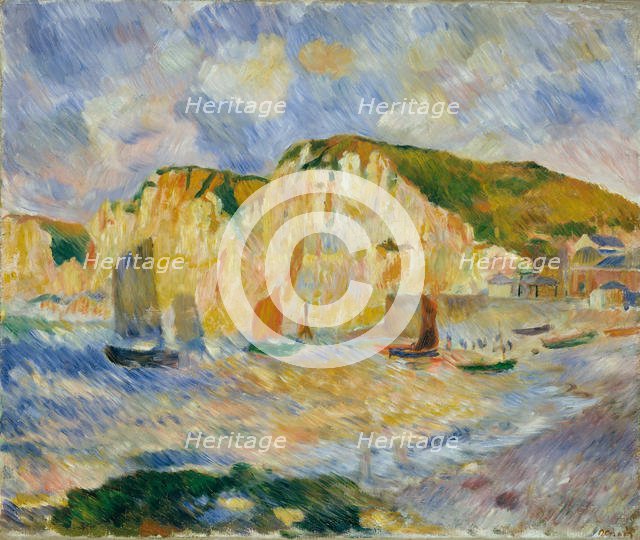 Sea and Cliffs, ca. 1885. Creator: Pierre-Auguste Renoir.