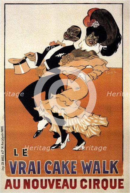 Le Vrai Cake Walk au Nouveau Cirque, c.1901-1902. Artist: Laskowski (Laskoff), François (Franz) (1869-1918)