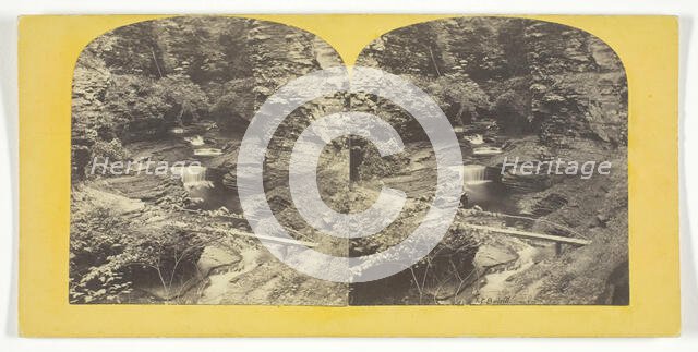 View in Freers Glen at Watkins N.Y. 2d Glen, 1860/65. Creator: J. C. Burritt.