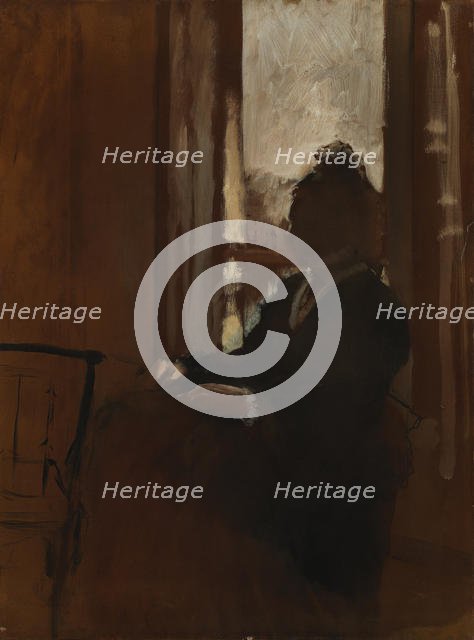 Woman at the window, 1871-1872. Creator: Degas, Edgar (1834-1917).