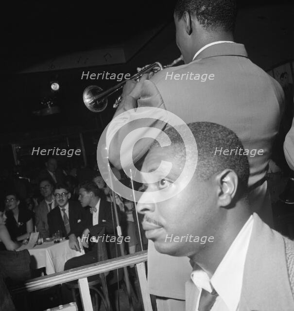 Portrait of Jimmy Jones and Joe Thomas(?), Pied Piper, New York, N.Y., ca. Sept. 1947. Creator: William Paul Gottlieb.