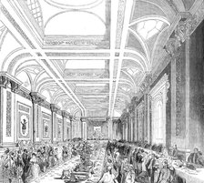 Lloyd's Subscription Room - as it appeared at the entrance of Her Majesty, 1844. Creator: Unknown.