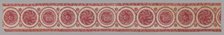 Border with Rosettes and Oak Leaves, France, c. 1800-1805. Creator: Unknown.