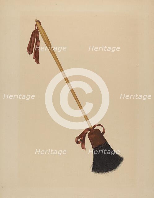 Long Handled Bristle Brush, c. 1938. Creator: Richard Barnett.