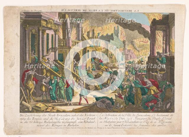 The destruction of the city of Jerusalem, 1755-1779. Creator: Unknown.
