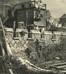 'Fragment of London Wall at St. Giles', Cripplegate', 1812, (1925). Creator: John Thomas Smith.