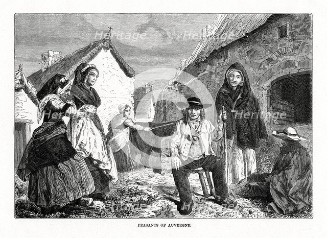 'Peasants of Auvergne', France, 19th century. Artist: Unknown