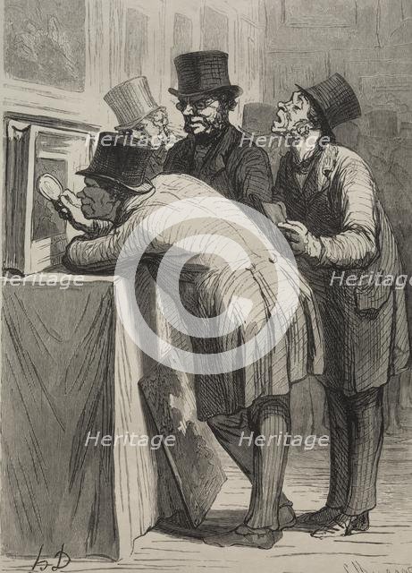 The Auction Room: The Amateur. Creator: Honoré Daumier (French, 1808-1879).
