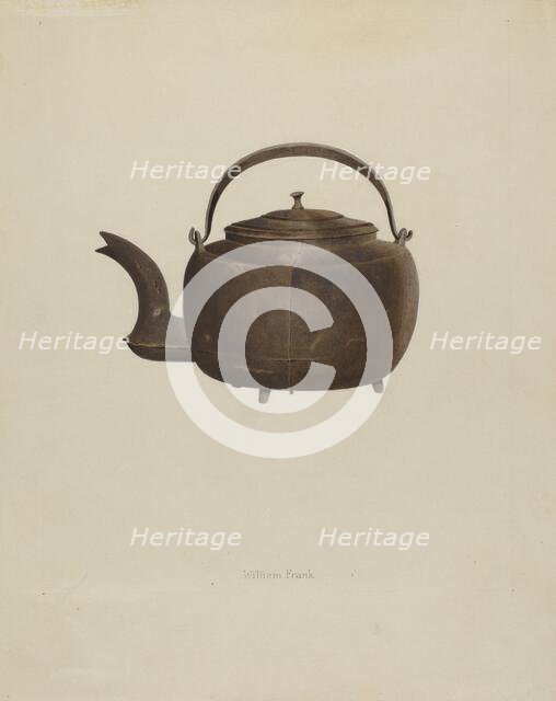 Tea Kettle, c. 1937. Creator: William Schmidt.