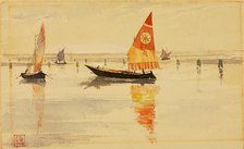 Sailboats (Venice), 1898. Creator: Cass Gilbert.