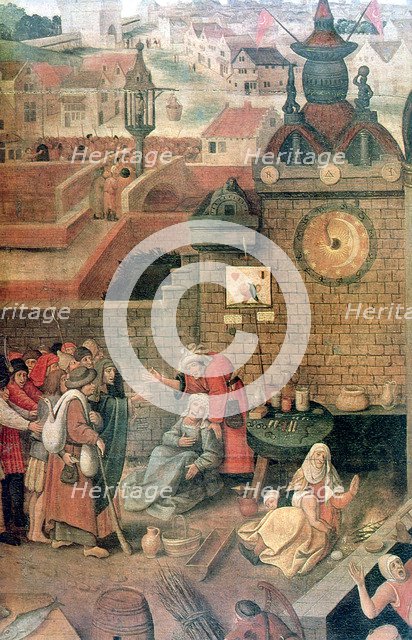 'Christ Driving the Traders from the Temple' (detail), c1584-1638. Artist: Pieter Brueghel the Younger