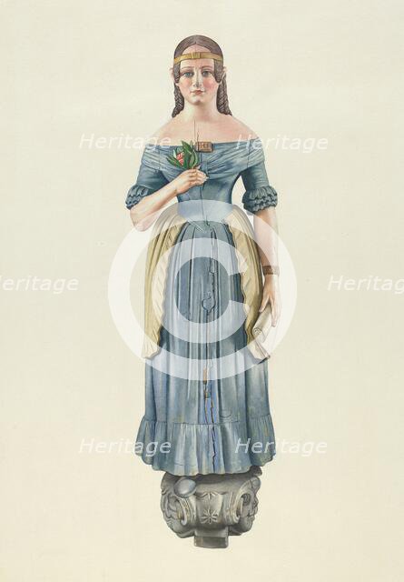 Figurehead, c. 1938. Creator: Joseph Goldberg.